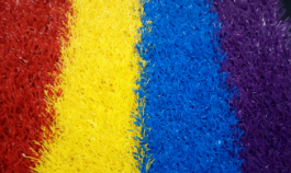 幼儿园人造草坪-彩虹跑道MT-25mm